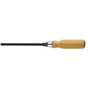 Destornillador de hoja hexagonal Facom con mango de madera para tornillos Pozidriv - Product Image 1