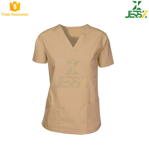 Juego de uniformes médicos para logotipo personalizable unisex y tela tejida de color Top y pantalones de manga corta Servicio OEM - Product Image 2