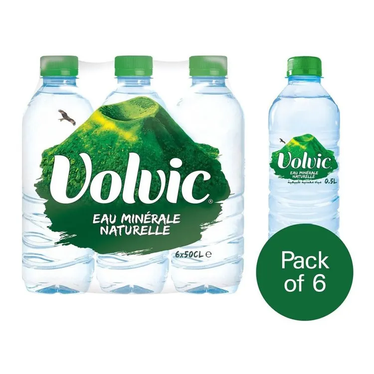 天然スパークリングミネラルボトル水1.5L x 12 Volvic卸売業者