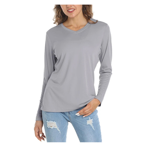 Chemises de protection contre les éruptions cutanées à manches longues pour la randonnée natation pêche femmes UPF 50 + chemise de Protection solaire UV Performance en plein air - Product Image 4