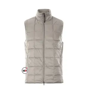 design your own custom puffer jacket sleeveless winter warm quilted puff vest gilet man bubble puffer vest