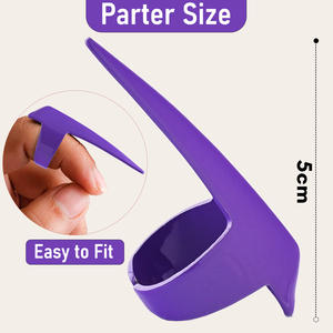 Outils d'extension de cheveux Sélection Anneau Point Tresse Doigt Outil Anneau de cheveux Outils de séparation de cheveux pour Dreadlocks durables en acier inoxydable - Product Image 3