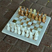 Table d'échecs artisanale en marbre avec incrustations de pierres semi-précieuses, durable, imperméable, moderne, pour hôtel, salon, chambre, appartement, bureau à domicile