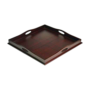 Haute qualité fait à la main en vrac quantité utilisation chambre hôtel Restaurant plateau de service de table plateau de service en bois fabriqué en inde exportation - Product Image 1