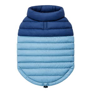 Veste d'hiver PuffShield bleue matelassée pour chien, manteau chaud et léger, gilet matelassé pour chiens de petite, moyenne et grande taille, temps froid - Product Image 5