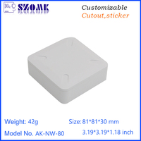 Boîtier intelligent de haute qualité pour la maison, en plastique ABS personnalisé avec indice de protection IP54 pour commutateur intelligent, routeur, boîtier TV, coque d'appareil IoT