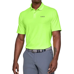 Polo personalizado de color sólido de neón para hombre, ropa de nuevo diseño, ropa de verano transpirable de manga corta de alta calidad para hombre - Product Image 5