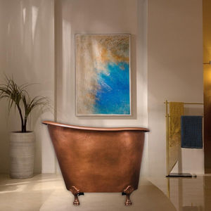 Wholesale Custom Size 5-Star Hotel Luxury Villa Bathroom Project Freestanding Handmade Hammered Copper Clawfoot <b>Bathtub</b> Luxury. - Product Image 6