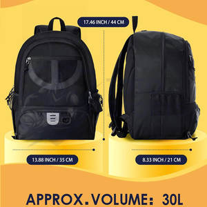 Sac de basket-ball en polyester durable, de haute qualité, respirant, léger, confortable, meilleur fournisseur, logo personnalisé imprimé - Product Image 6