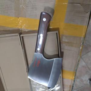 سكين ثقيل من الفولاذ المقاوم للصدأ المقلد لقطع اللحم والعظام مع مقبض خشبي سكاكين خاصة لقطع الجزار - Product Image 2