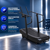 Tapis roulant incurvé BN à fonctionnement silencieux, posture de course naturelle, haute capacité de charge, machine de musculation professionnelle pour studio et salle de sport