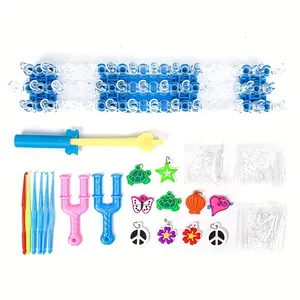 2024 nouveautés cadeaux d'anniversaire couleurs métier à tisser faisant Kit de bricolage jouet Bracelet élastiques bricolage tricot jouets pour les filles
