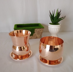 แก้วมักทำจากทองแดงทำด้วยมือแก้วมักทำจากทองแดงสไตล์อินเดียแก้วกาแฟสแตนเลสสตีลแก้วเบียร์ - Product Image 4