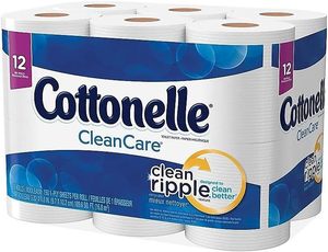 Cotonelle 12456PK Ultra Doux Lavable Jetable Solide 1 Plis Papier Hygiénique 165 Feuilles/Rouleau 12/Paquet - Product Image 4