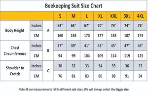 Traje de abeja de 3 capas con velo de esgrima Un par de guantes Traje de apicultura ventilado a prueba de picaduras - Product Image 6