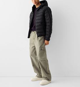 Chaqueta Acolchada Unisex de Nueva Tendencia 2026, Ligera, con Capucha Desmontable, Estampado, Relleno Fino de Plumón, Impermeable, para Días de Invierno Fríos y Nevados - Product Image 2