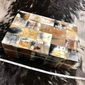 Horn Decorative Jewllwery <b>Box</b> Decorative Wooden <b>Box</b> for <b>Storage</b> and Jewellery for Gift From India Agate - Product Image 1