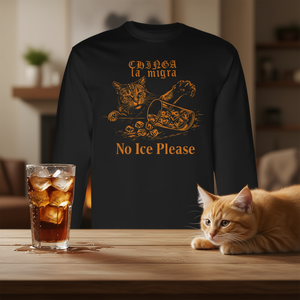 T-shirt promozionale a maniche lunghe No Ice Please Anti-Ice Cat - Product Image 3