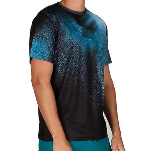 Último estilo Ropa de hombre Impresión de sublimación personalizada Camisetas de cuello redondo Tallas grandes Diseño de logotipo Camisa de algodón de calle alta para hombres - Product Image 2