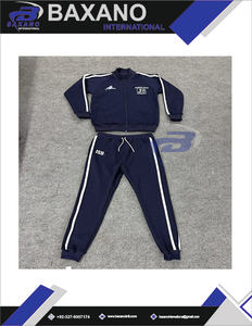 Conjunto Deportivo Estampado de Invierno de la Universidad Estatal de Jackson, Chaqueta y Pantalones Deportivos Universitarios, 100% Poliéster Ligero - Product Image 4