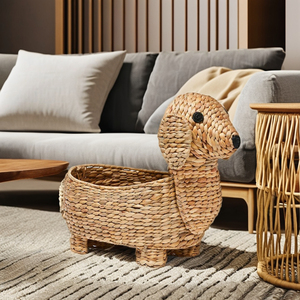 ¡PRODUCTO NUEVO! Tienphong venta al por mayor tejido a mano agua Natural Jacinto cachorro perro en forma de cesta de almacenamiento - Product Image 6