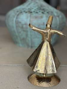 Décorations pour la maison, cadeaux islamiques, figurine de derviche tourbillonnant en laiton pur, poupée persane, chef-d'œuvre artisanal, cadeaux spirituels - Product Image 2