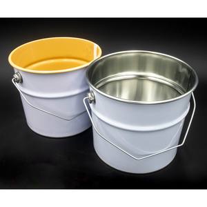 Seaux coniques en tôle de qualité supérieure, 180 mm, avec couvercle à pression, couvercle à anse ou couvercle à loquet, capacité totale de 3,4 à 5,7 litres - Product Image 5