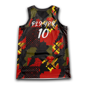 Short en jersey réversible à col en V pour hommes personnalisable OEM ensemble d'uniformes de basket-ball en maille de polyester à séchage rapide XS-XXL vêtements de basket-ball - Product Image 3