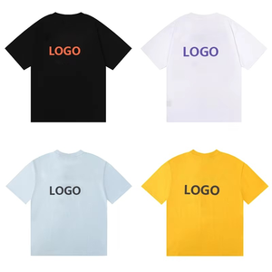 เสื้อยืดผ้าบาติกแบบถักลายตัวอักษรทางการเสื้อยืดสไตล์วินเทจลายบ็อกซี่ทรงโอเวอร์ไซส์ - Product Image 1