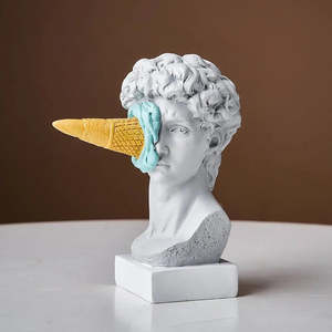 Estatua del David de Miguel Ángel, Figura de Ángel en Resina y Fibra de Vidrio 3D, Modelo Pintado para Decoración del Hogar, Ideas de Regalos de Arte y Manualidades - Product Image 3