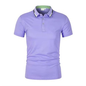 Camisas de Negocios Personalizadas para Hombre, Transpirables, 100% Algodón, Sólidas, de Manga Corta, Secado Rápido, para Golf - Product Image 2