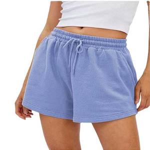 Custom Sweat Women's <b>Shorts</b> High Waisted Breathable Jogger Lounge <b>Shorts</b> <b>with</b> <b>Zipper</b> <b>Pockets</b> Running Athletic <b>Shorts</b> <b>with</b> <b>Pocket</b> - Product Image 1