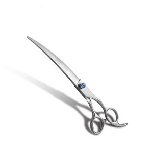 Tijeras de aseo para perros de acero inoxidable, tijeras curvas, tijeras profesionales de uso diario con estuche - Product Image 1