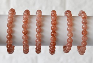 Wholesale Premium Quality Natural <b>Healing</b> Sunstone 8mm Beaded <b>Bracelet</b> for Meditation Jewelry - Product Image 5