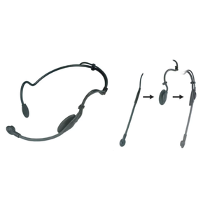 Casques filaires légers avec microphone à condensateur cardioïde Tour de cou en métal Communication Polar Pattern - Product Image 1