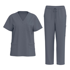 Vêtements de travail de dentiste dentaire pour femmes avec logo personnalisé Costume de salle d'opération avec gommage antistatique Ensembles d'uniformes - Product Image 4