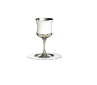 Coupe Kiddush en laiton soufflé à la bouche, design antique moderne, fait main, avec plateau, couleur personnalisée, capacité 51-100 ml, marque DC, OEM