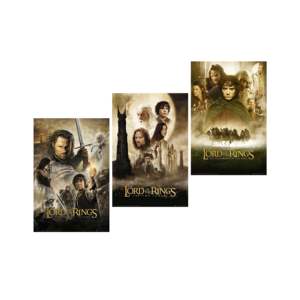 Lord of the Rings Hanging <b>Poster</b> Set (3 Movie <b>Posters</b>) Digital Printing Technique for Scrolling Decorations - Product Image 1
