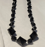 Nouveau Porte-clés Chapelet Catholique Bleu Marine, Perles en Résine Noire Mate 10mm, Prière Chrétienne, Écologique, Fait Main, Haute Qualité