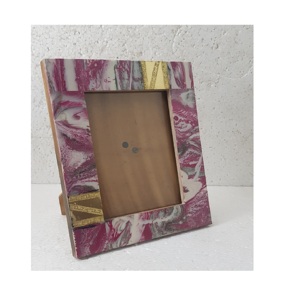 Cadre photo décoratif de haute qualité moderne de luxe décor à la maison vente chaude cadre Photo en bois et résine mariage doué dessus de table - Product Image 1