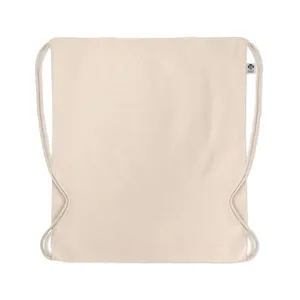 Sacche Sportive con Coulisse in Cotone Biologico YUKI - Borsa Promozionale Sostenibile - Product Image 3