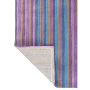 Acar Classic Beige & <b>Brown</b> Hand Tufted <b>Wool</b> Rug 4m Rectangle Striped Hallway for Entryway 10mm Flat Weave Ptwl-7540 - Product Image 5