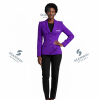 Blazer d'affaires à simple boutonnage NCNW, veste de costume de travail formelle sur mesure de qualité supérieure, veste de costume de bureau professionnelle pour femmes