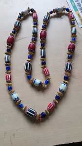 Chaînes et colliers en perles de verre Chevron de style vintage sur mesure Tailles assorties pour les créateurs de bijoux - Product Image 3