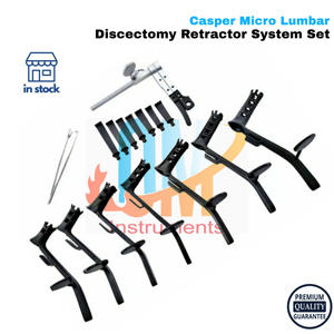 Caspar Micro écarteur de discectomie lombaire ensemble d'instruments chirurgicaux orthopédiques manuels pour la chirurgie de la colonne vertébrale en acier et métal - Product Image 3