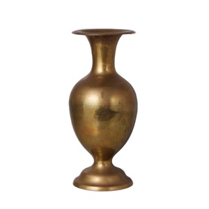 Vase gravé à fleurs royales de style européen nouveau laiton Offre Spéciale en métal fournitures directes d'usine occasion de mariage remises en gros - Product Image 1