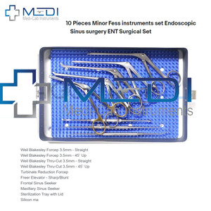 Juego de Instrumentos FESS MEDICAB FE-9009S, Pinzas de Cirugía Sinusal Endoscópica Manual de Acero Inoxidable, Instrumentos de Cirugía General CCC - Product Image 6