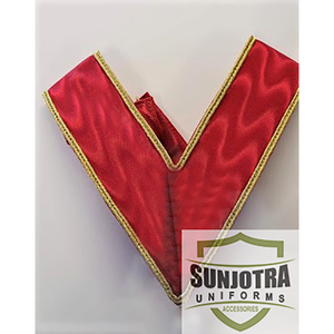 High Quality Custom Masonic Collars Red with <b>Gold</b> <b>Trim</b> Best Sale Hot Selling Nylon Material Embroidered Technics - Product Image 6