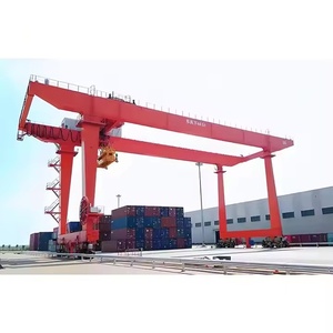 Grue à portique à double poutre de type RMG montée sur <span class=keywords><strong>rail</strong></span>, 50t, 60t, 70t, 100 tonnes, pour conteneurs, à vendre - Product Image 3