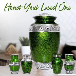 Handmade <b>Large</b> Adult Mosaic Aluminium Glass Cremation <b>Urn</b> Individual Tiles Hand Applied Unique Funerals Metal Funeral Supplies - Product Image 3